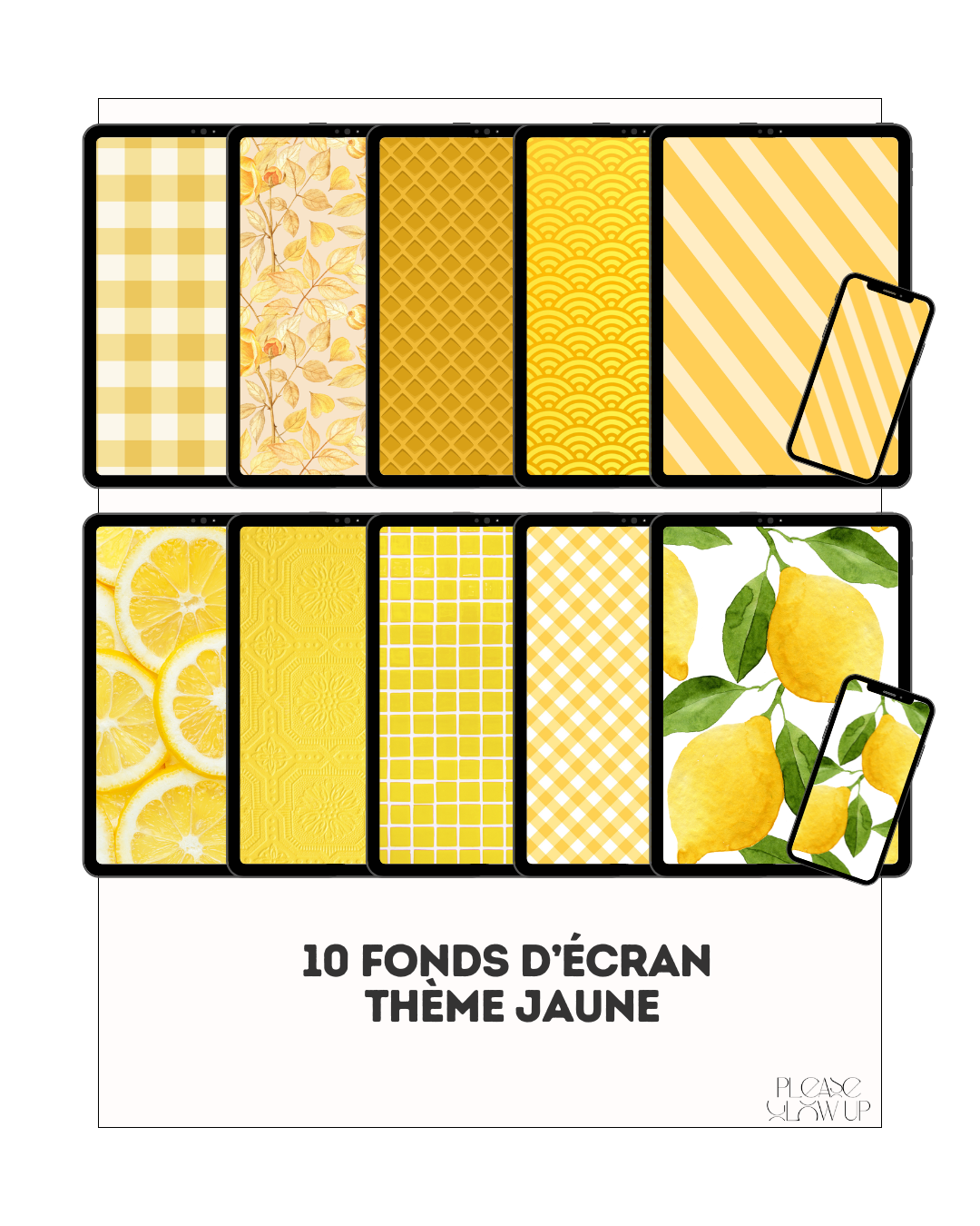 Fonds d'écran thème jaune
