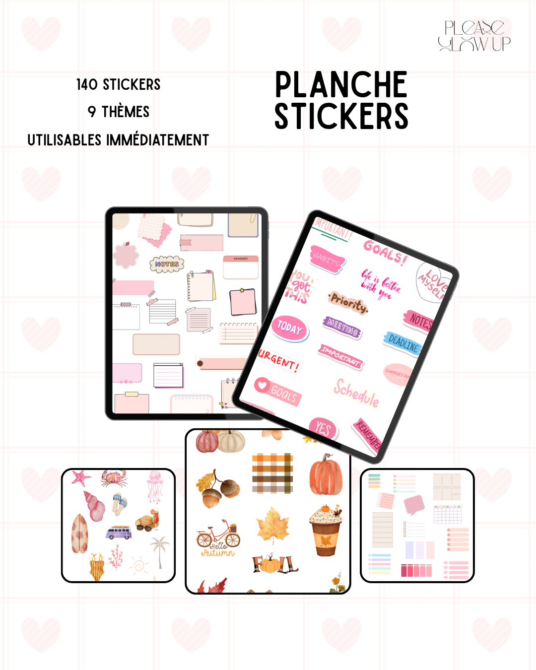 Stickers décoratifs pour planners