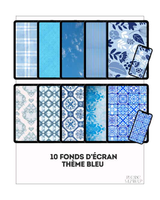 Fonds d'écran thème bleu