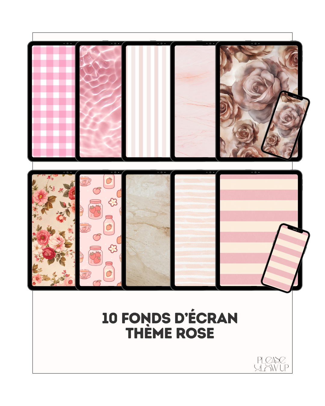 Fonds d'écran thème rose