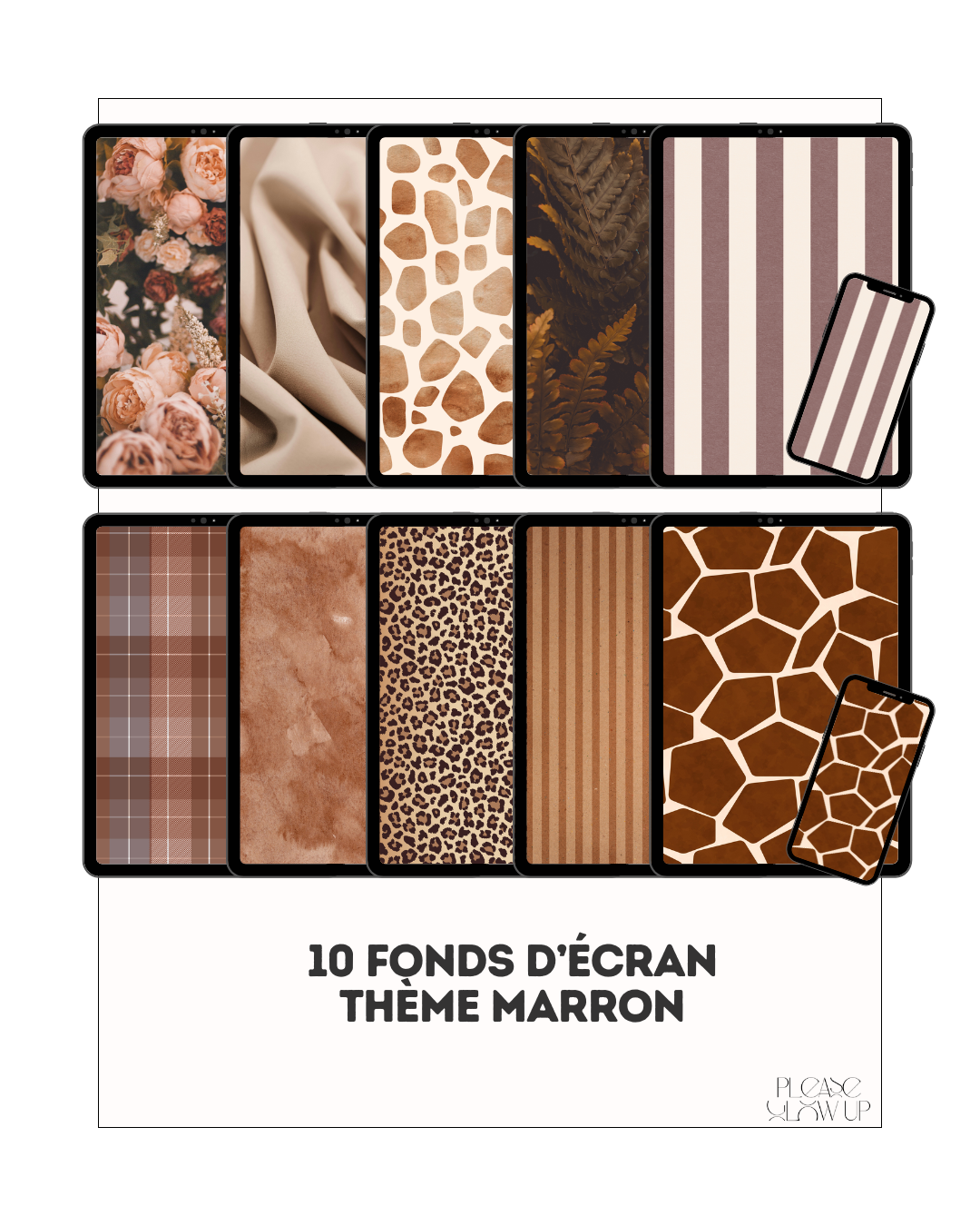 Fonds d'écran thème marron