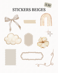 Stickers beiges