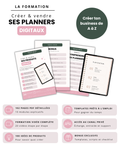 Formation complète - Créer et vendre ses planners digitaux