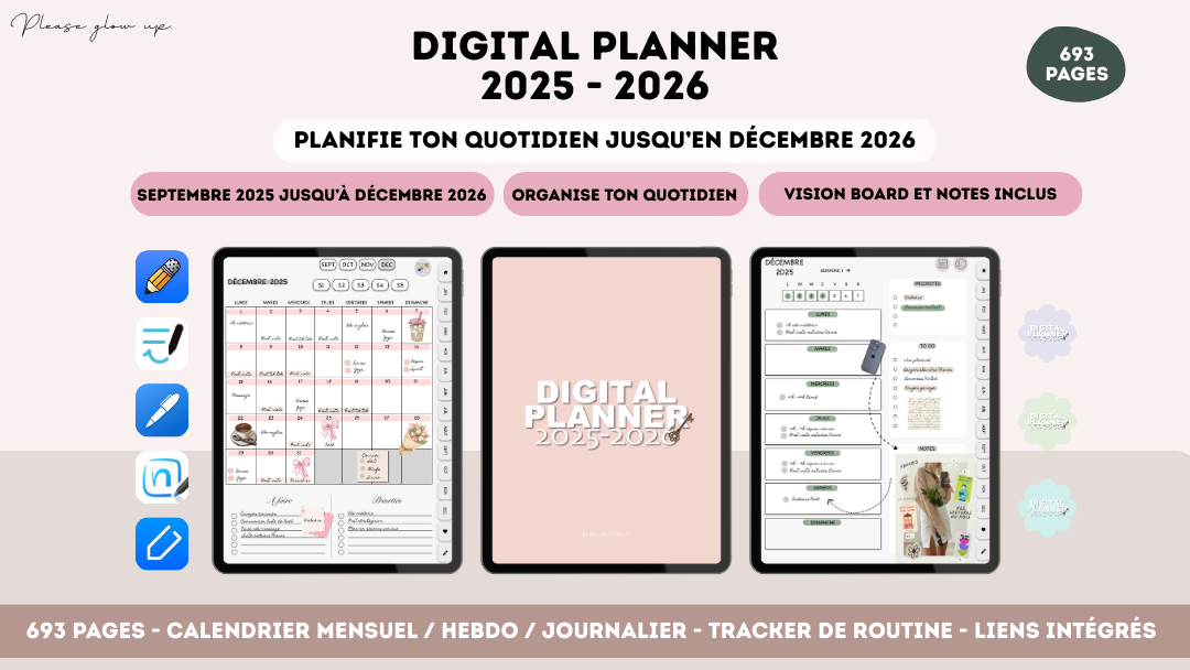 Digital planner 2025 / 2026