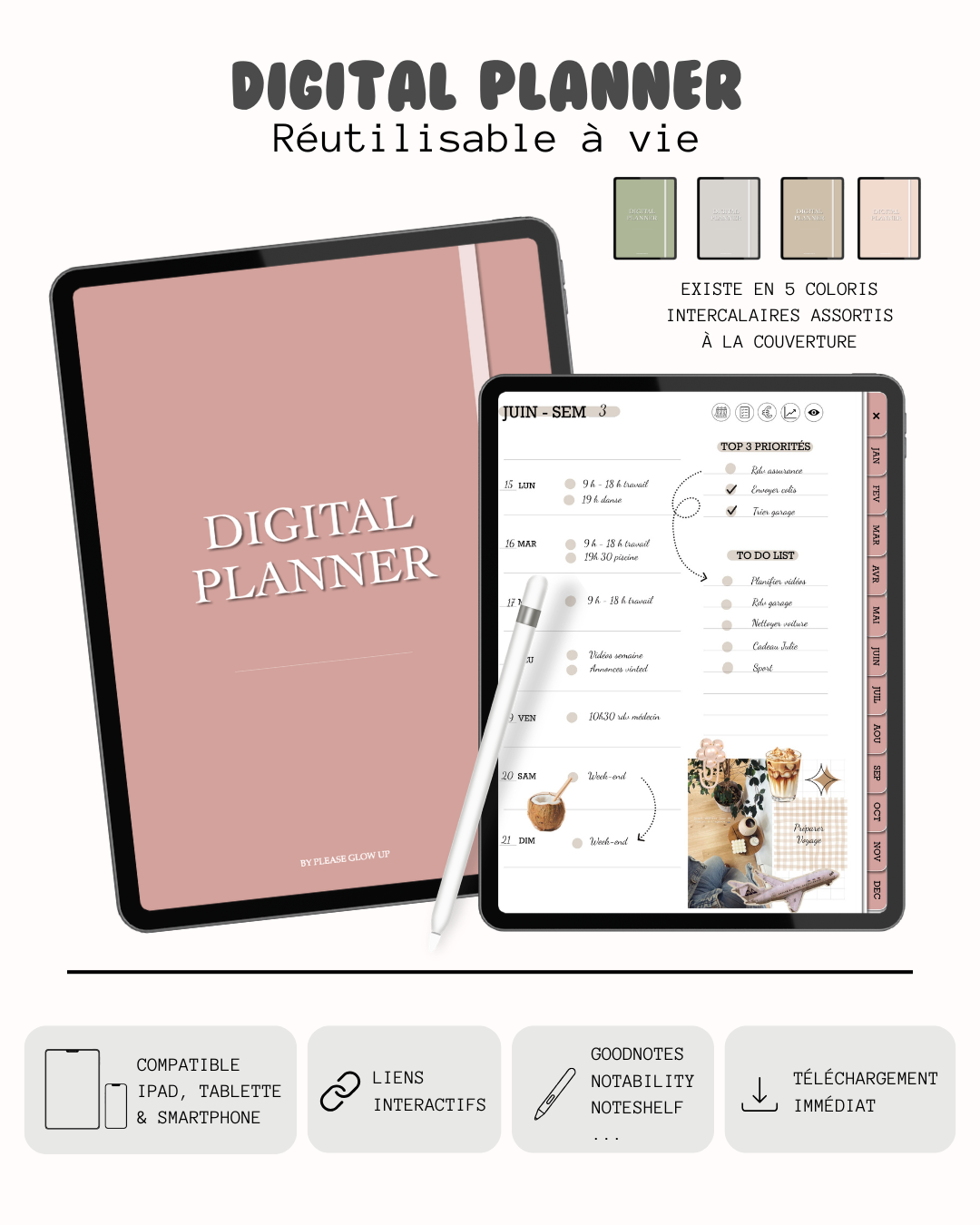 Digital planner non daté