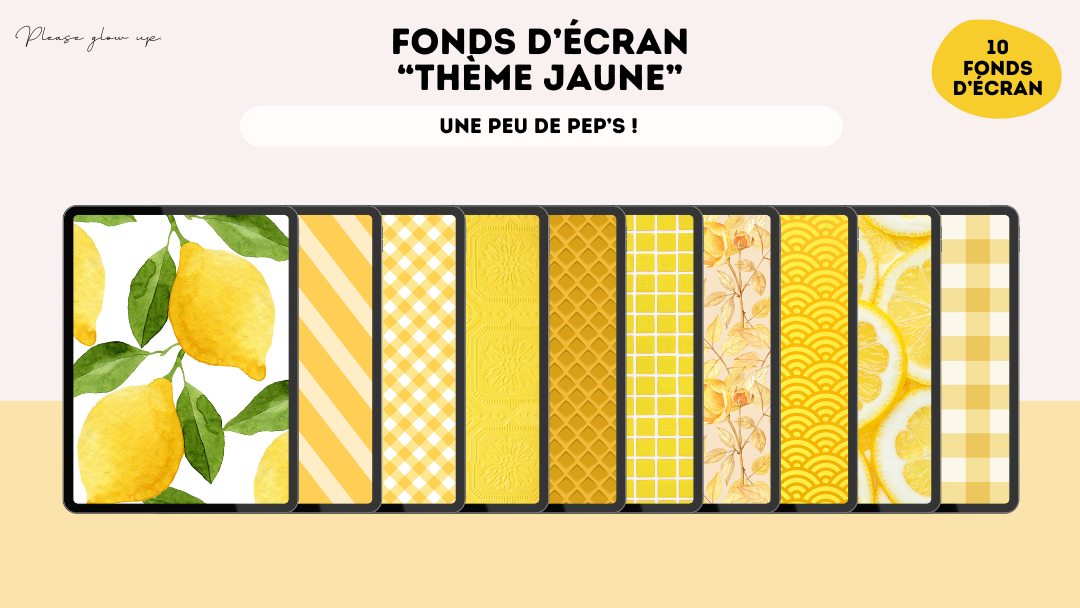 Fonds d'écran thème jaune