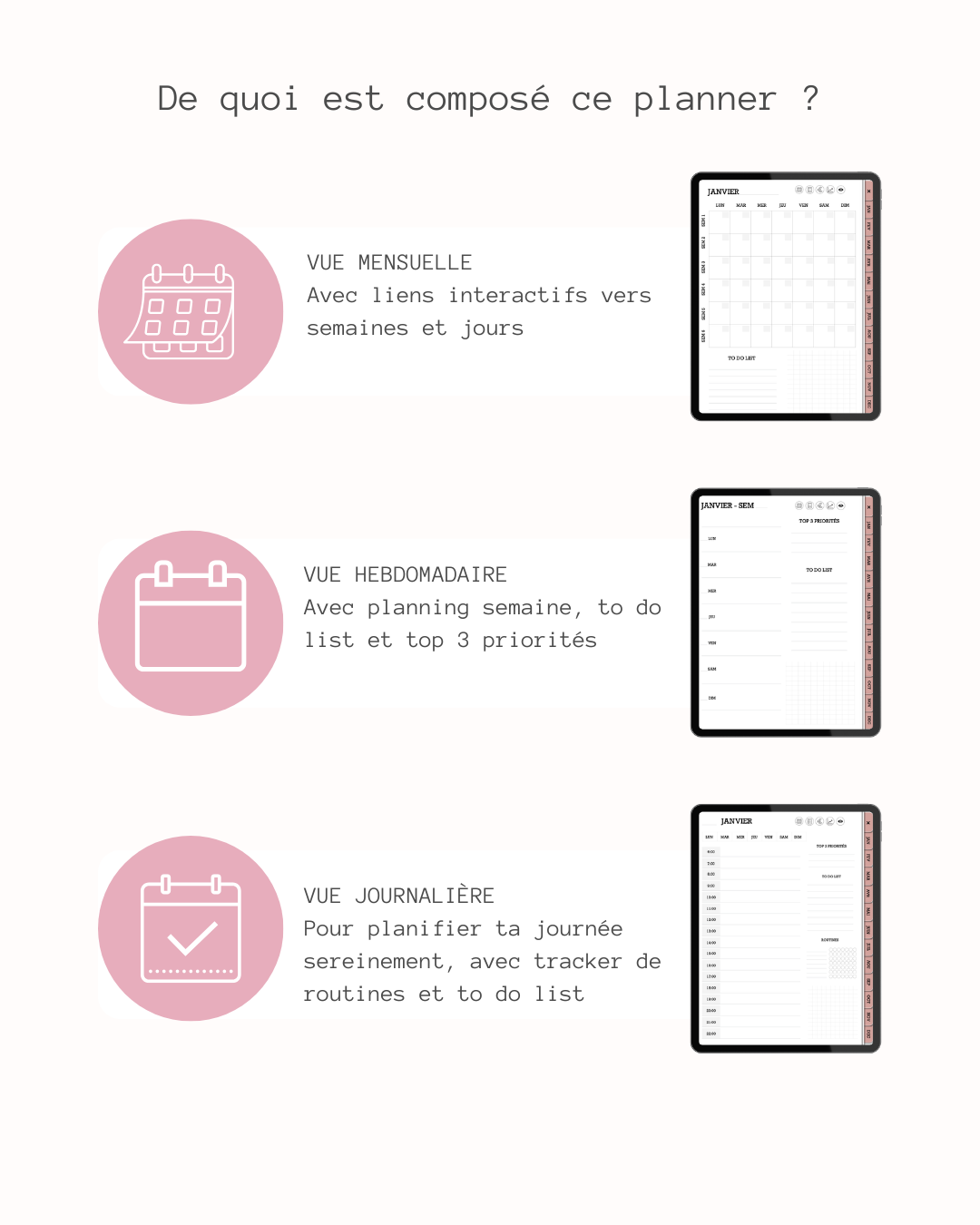 Digital planner non daté