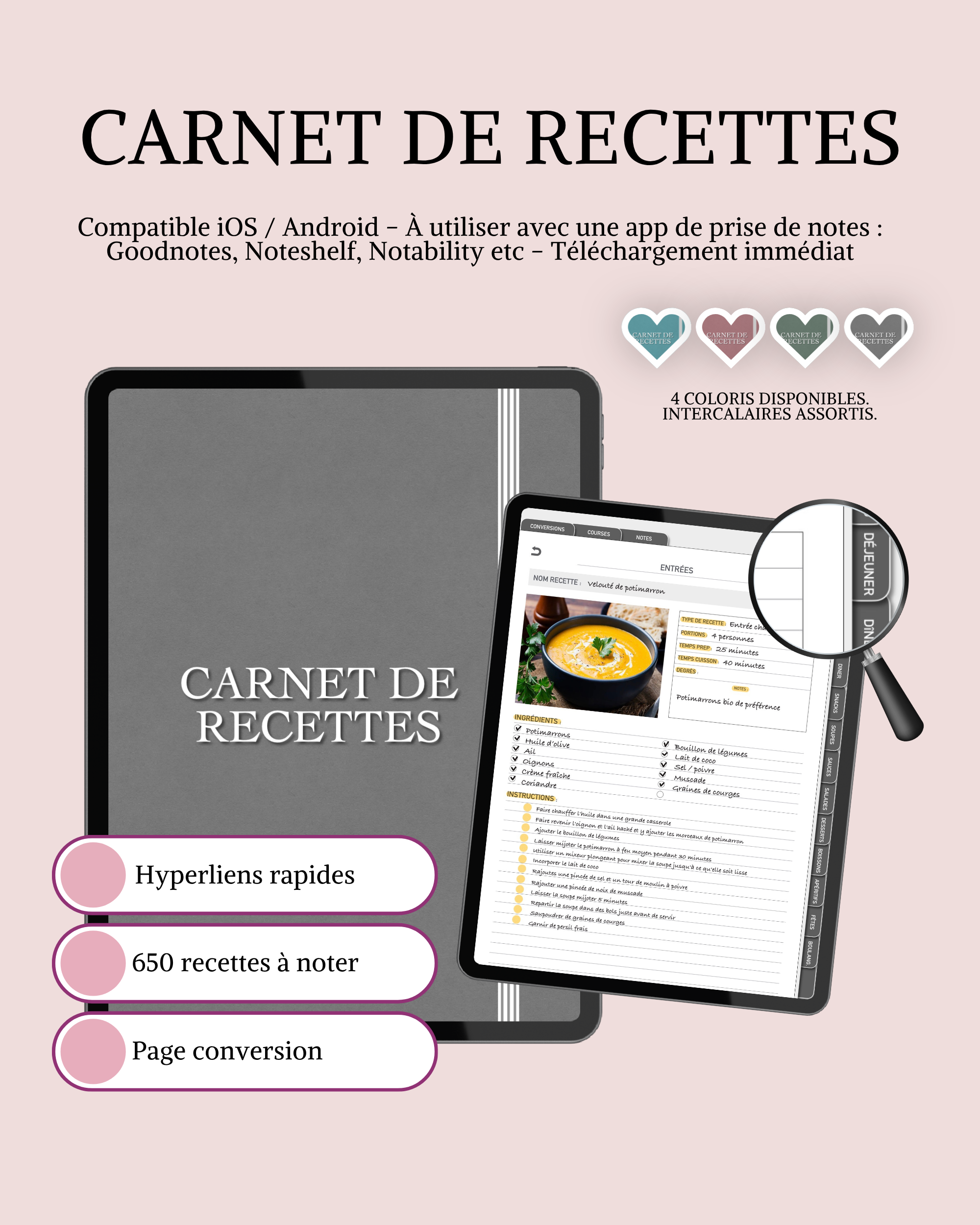 Carnet de recettes