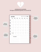 Digital planner non daté (couverture personnalisable)