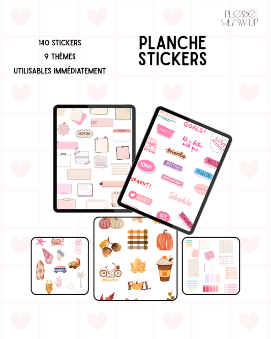 Stickers décoratifs pour planners