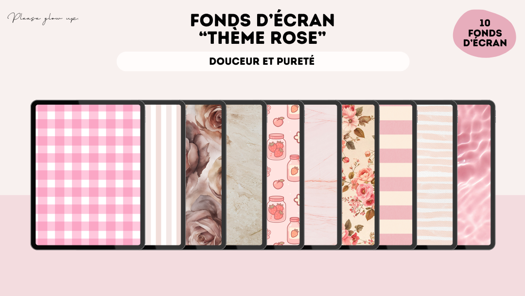 Fonds d'écran thème rose