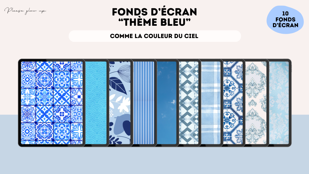 Fonds d'écran thème bleu