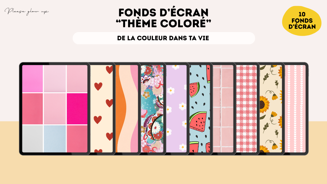 Fonds d'écran thème coloré