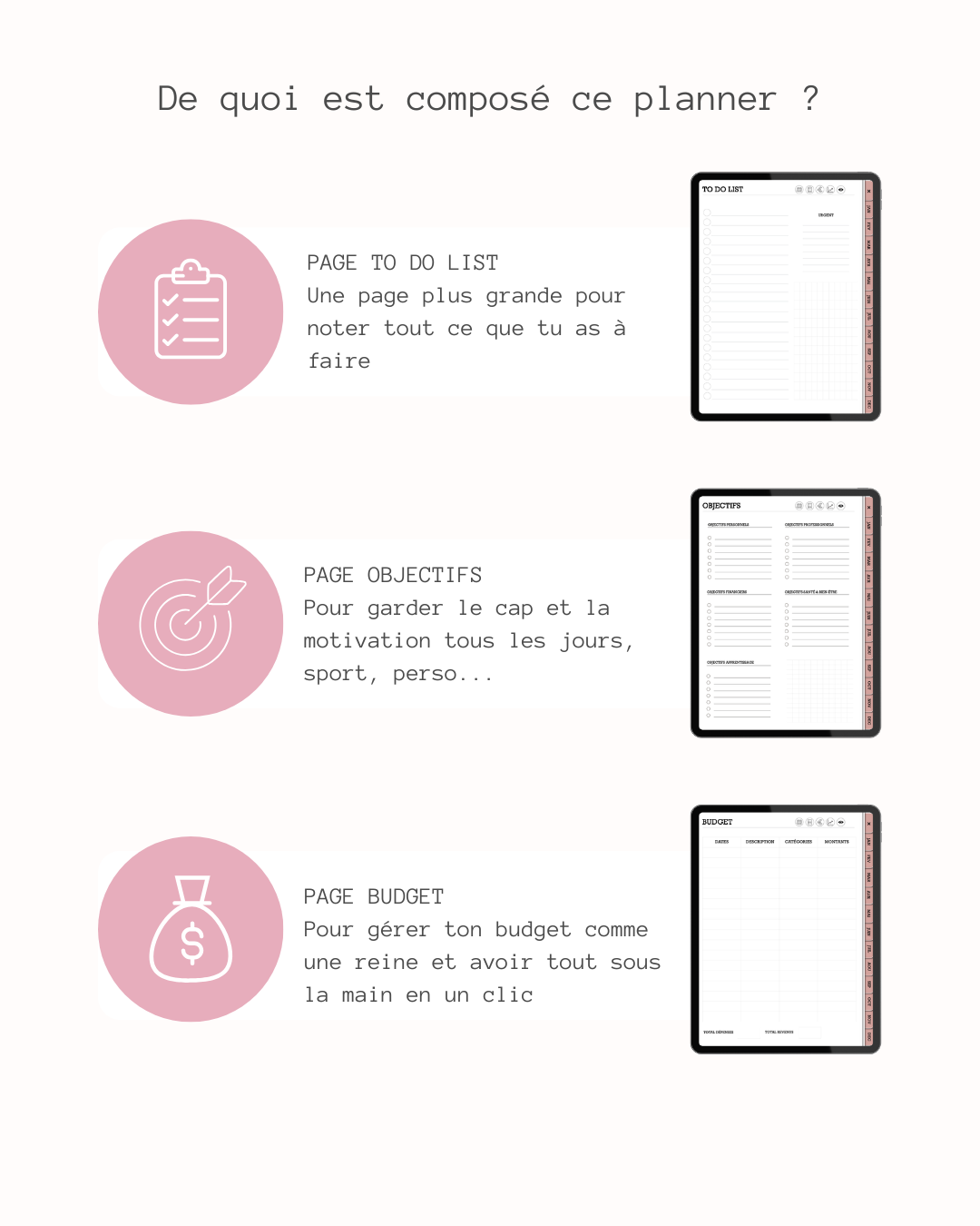 Digital planner non daté