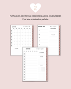 Digital planner non daté (couverture personnalisable)