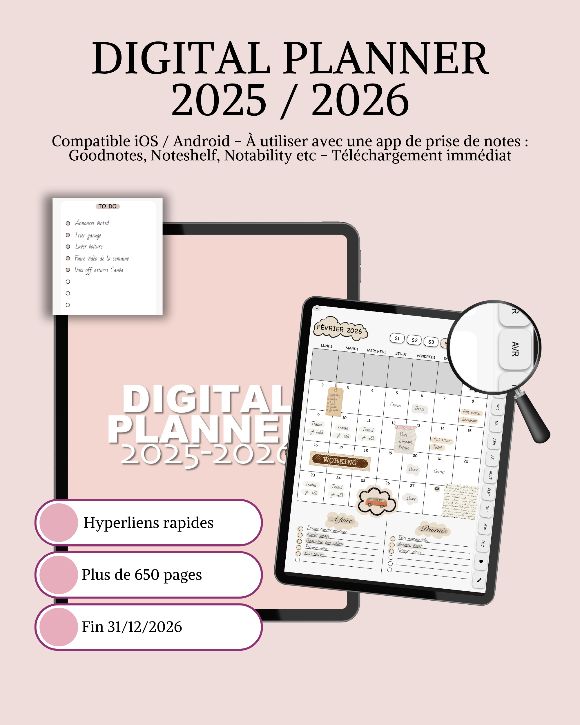 Digital planner 2025 / 2026