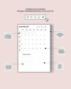 Agenda Digital 2027 / Planner Interactif iPad - 487 pages - 7 coloris - Liens cliquables - Goodnotes