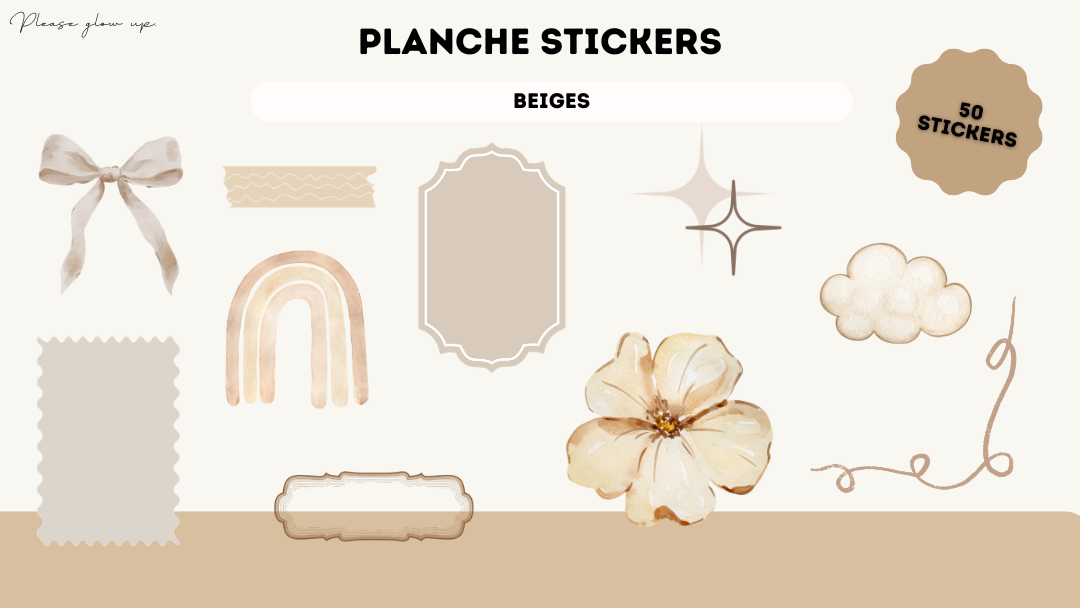 Stickers beiges