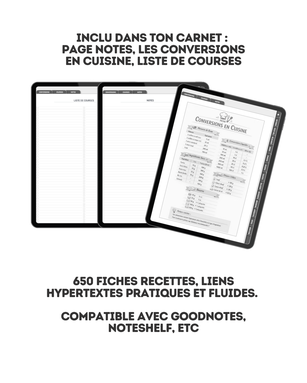 Carnet de recettes