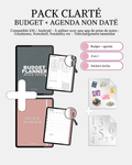 Pack Clarté - Budget 2025 / 2026 + agenda réutilisable à vie + stickers