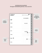 Agenda Digital 2027 / Planner Interactif iPad - 487 pages - 7 coloris - Liens cliquables - Goodnotes