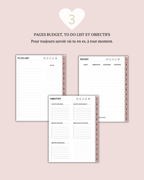 Digital planner non daté (couverture personnalisable)