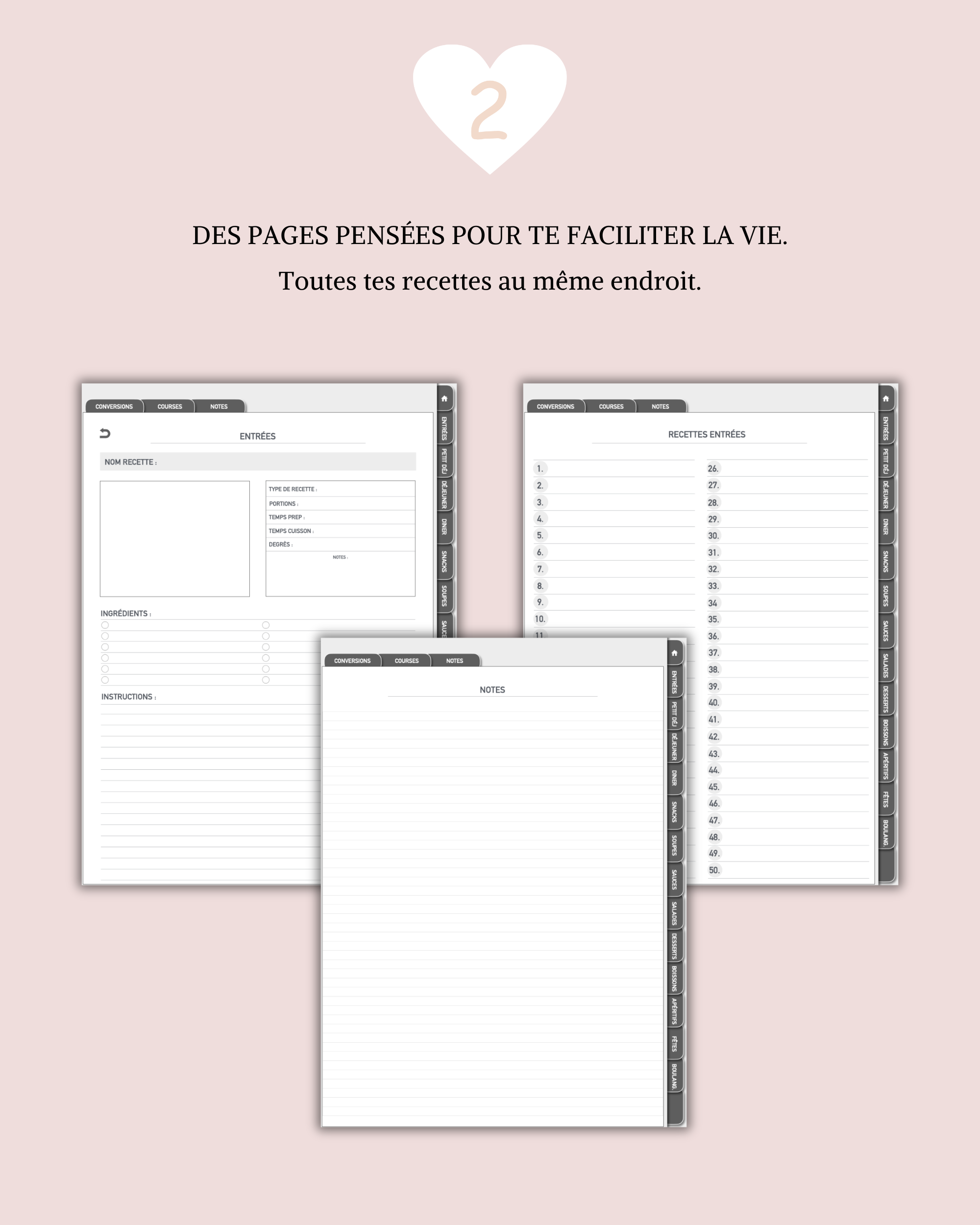 Carnet de recettes