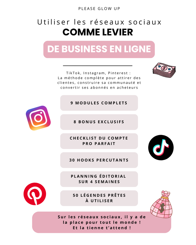 Utiliser les réseaux sociaux pour son business en ligne / la formation complète