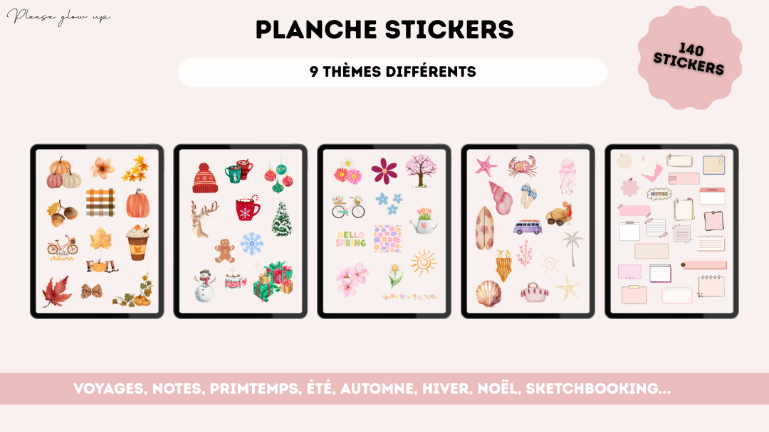 Stickers 9 thèmes