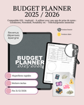 Budget planner 2025 / 2026