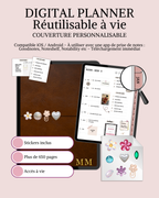 Digital planner non daté (couverture personnalisable)