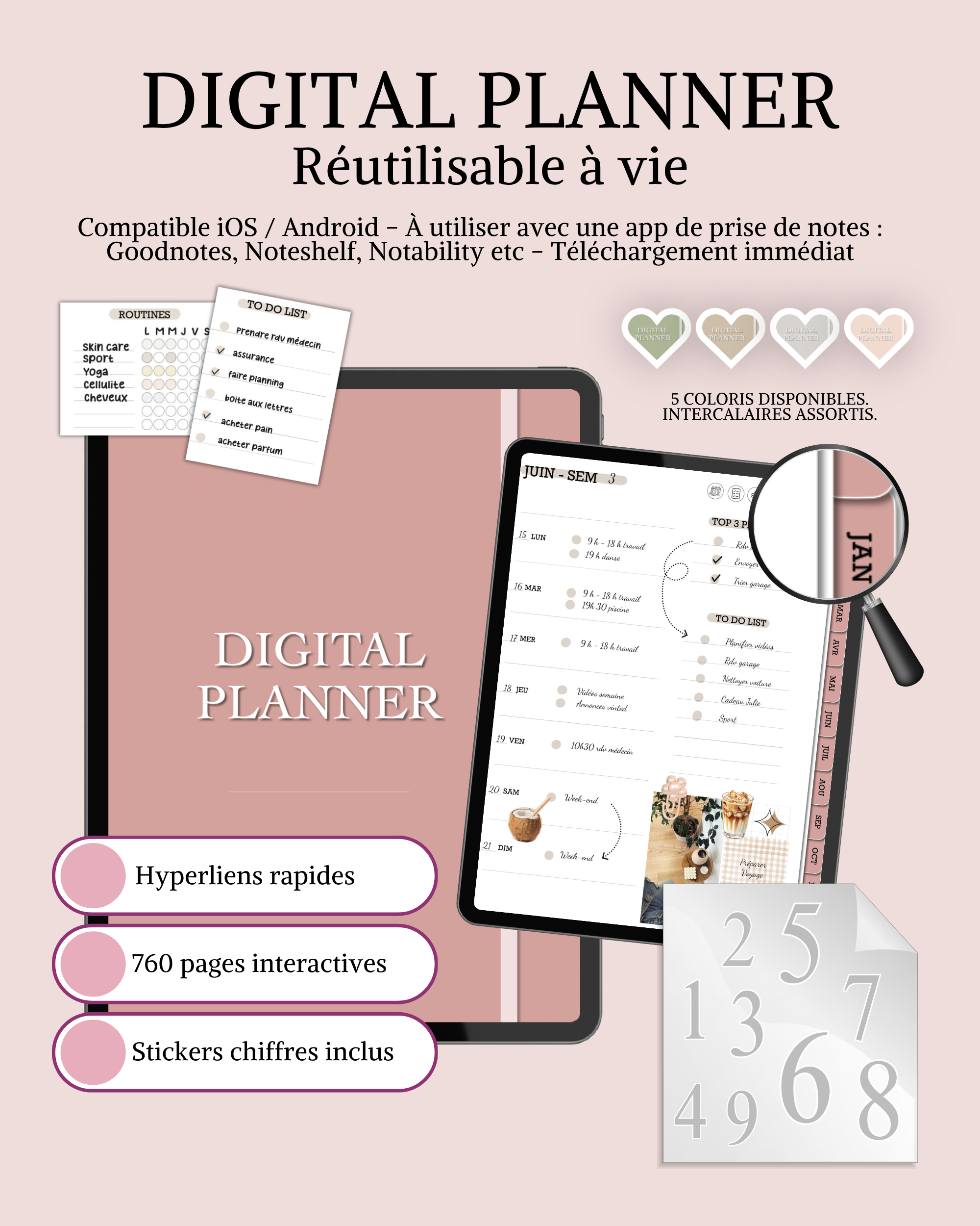Digital planner non daté