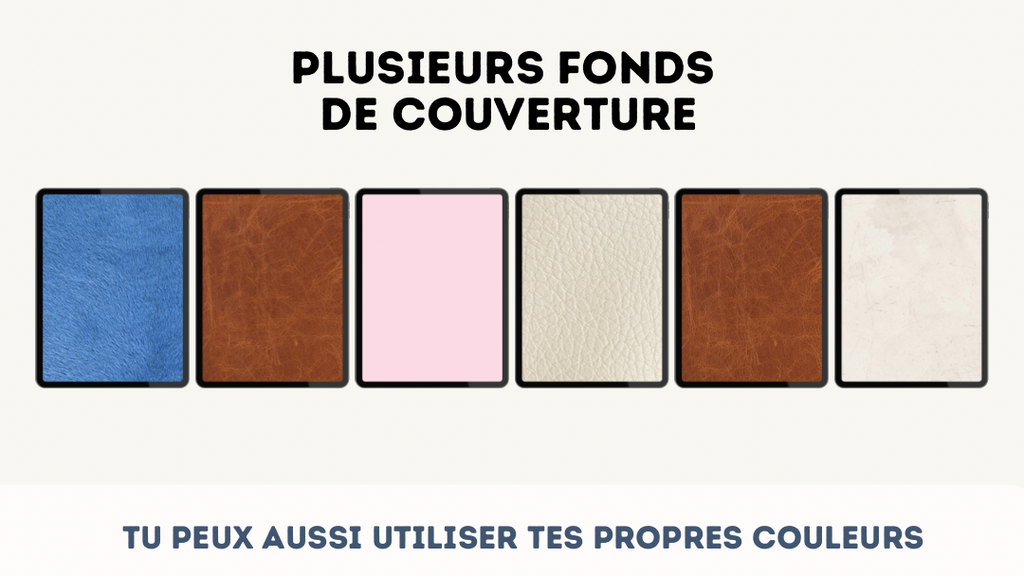 Digital planner non daté (couverture personnalisable)