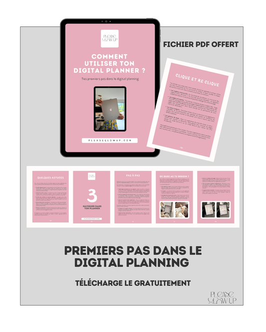 Premiers pas dans le digital planning - Fichier gratuit